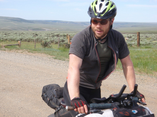 We meet a south bound Tour Divide Racer.